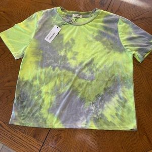 Cropped tie dye t-shirt